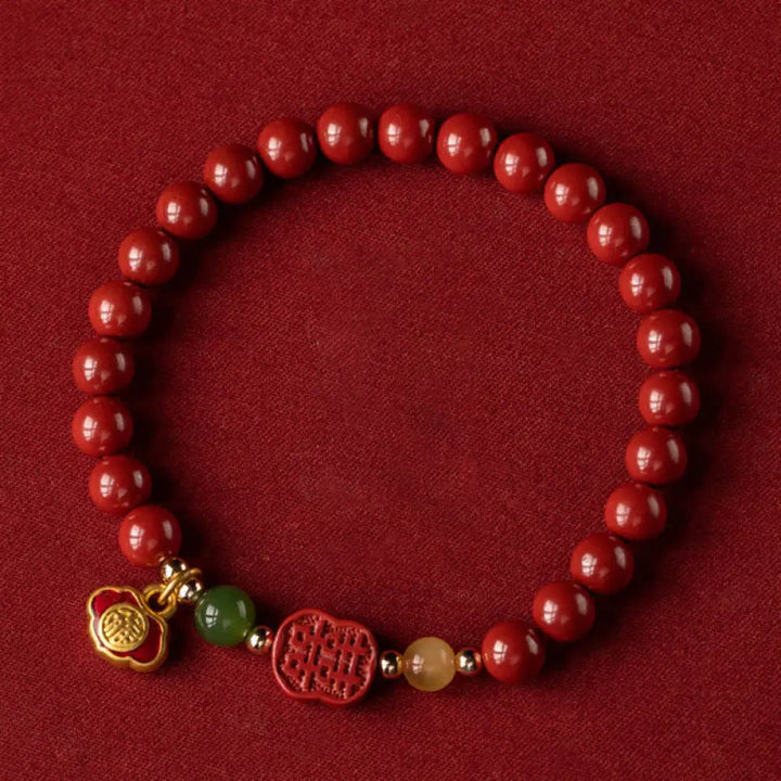 BWOOOH Cinnabar Happiness Calm Bracelet - BWOOOH - 6mm - Bracelet