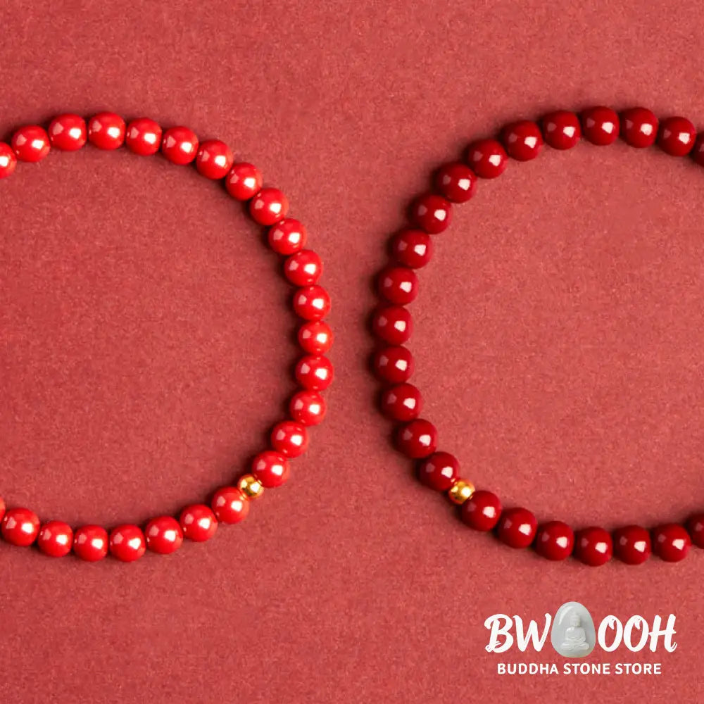 Buddha Stones Cinnabar Turquoise Concentration Bracelet - Bracelet