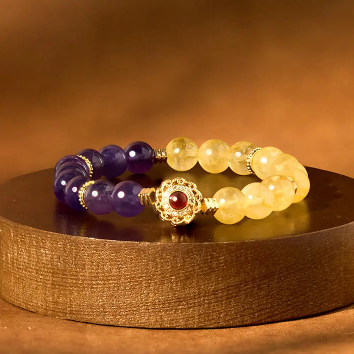 BWOOOH Citrine Amethyst Pleasure Bracelet - BWOOOH - Citrine Amethyst(Wrist Circumference: 14-16cm) - Bracelet