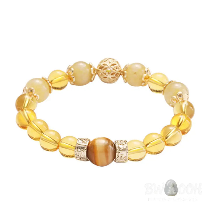 Buddha Stones Citrine Generosity Prosperity Beaded Bracelet - BWOOOH - Citrine (Happiness ♥ Prosperity) - Bracelet