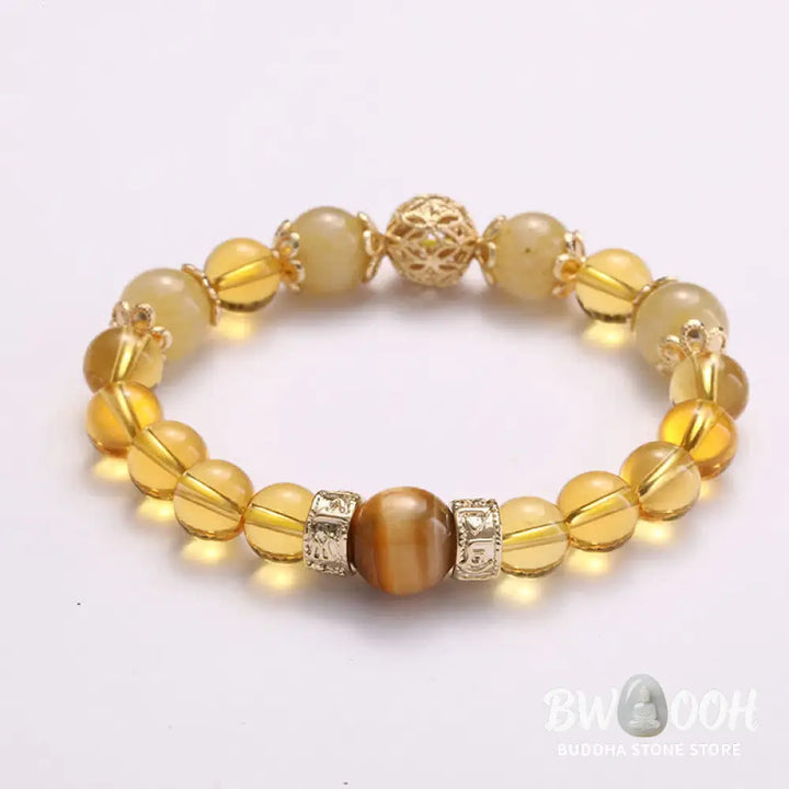 Buddha Stones Citrine Generosity Prosperity Beaded Bracelet - BWOOOH - Citrine (Happiness ♥ Prosperity) - Bracelet