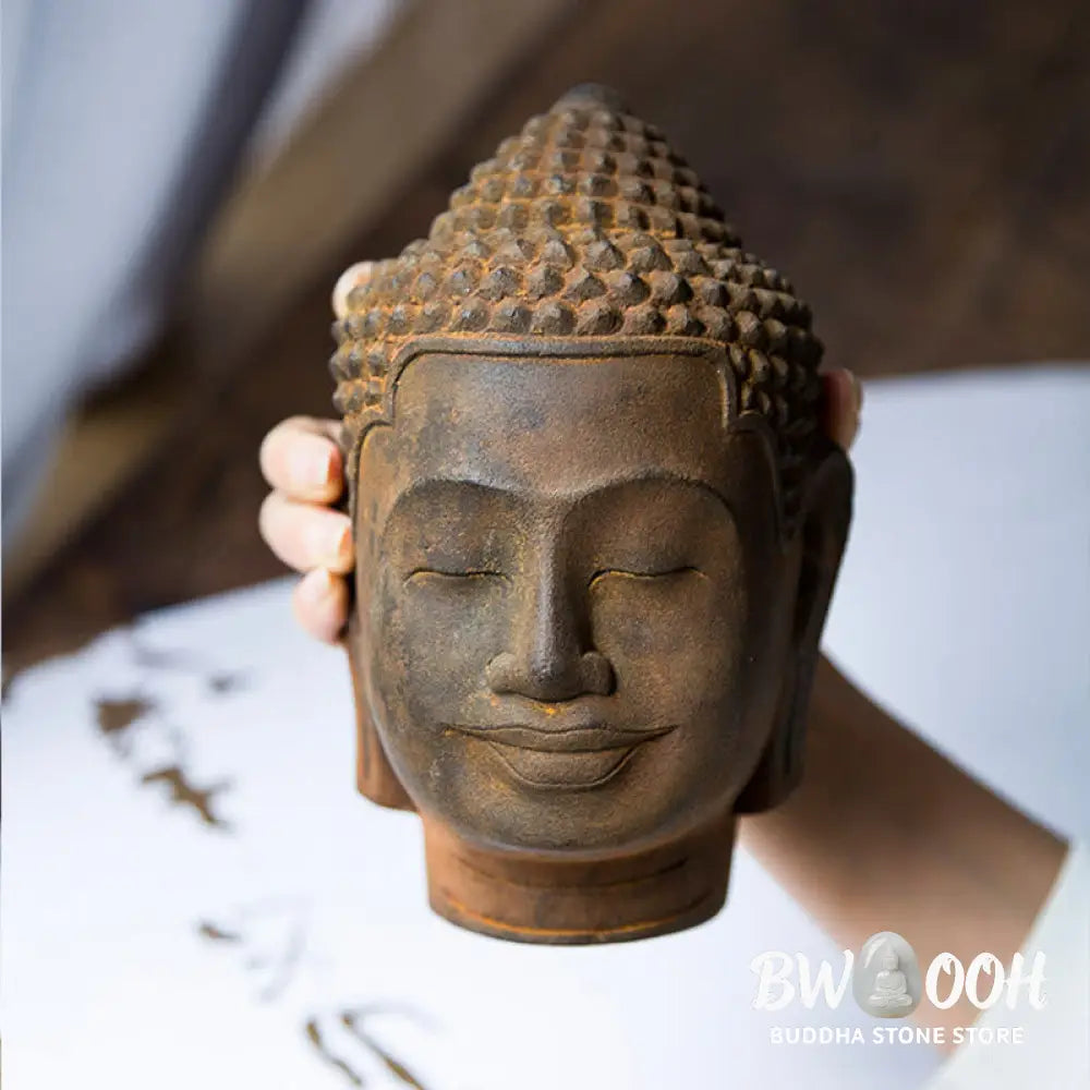 BWOOOH resin Buddha statue - Closed Eyes Contemplation Meditatin
