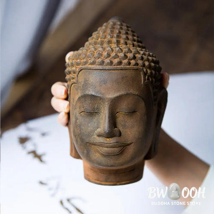 BWOOOH resin Buddha statue - Closed Eyes Contemplation Meditatin