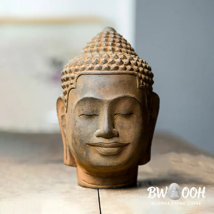 BWOOOH resin Buddha statue - Closed Eyes Contemplation Meditatin