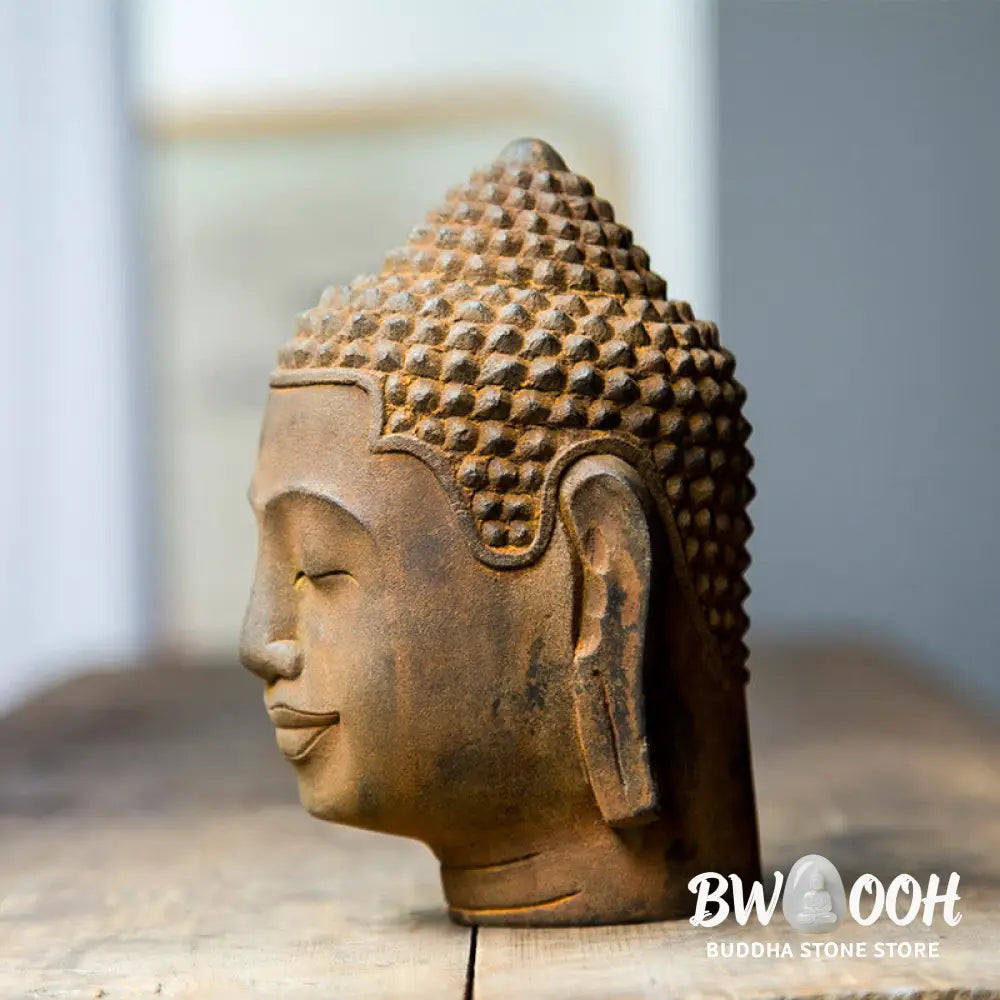 BWOOOH resin Buddha statue - Closed Eyes Contemplation Meditatin