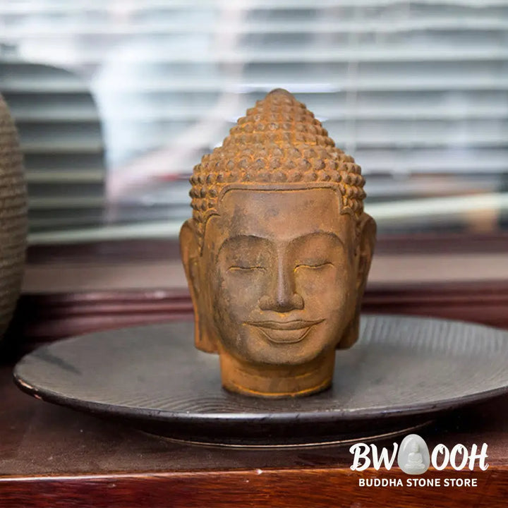BWOOOH resin Buddha statue - Closed Eyes Contemplation Meditatin