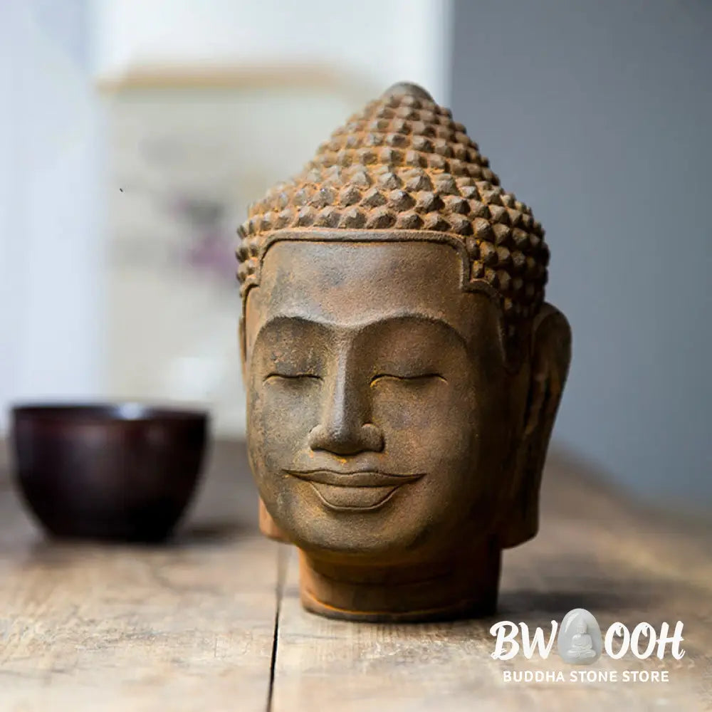 BWOOOH resin Buddha statue - Closed Eyes Contemplation Meditatin