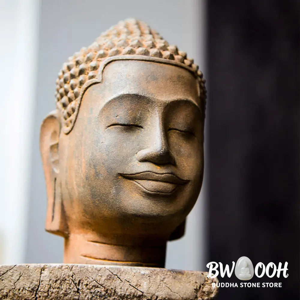 BWOOOH resin Buddha statue - Closed Eyes Contemplation Meditatin