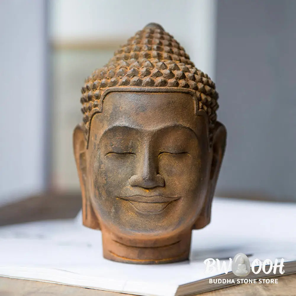 BWOOOH resin Buddha statue - Closed Eyes Contemplation Meditatin