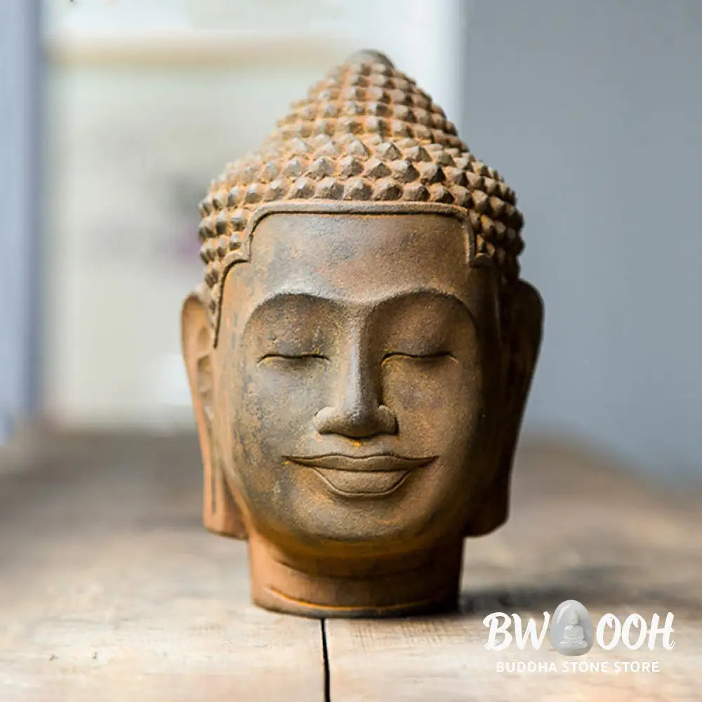 BWOOOH resin Buddha statue - Closed Eyes Contemplation Meditatin