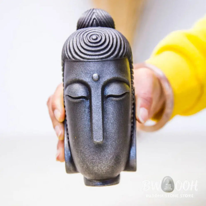 BWOOOH resin Buddha statue - Closed Eyes Meditating Buddha Iron 