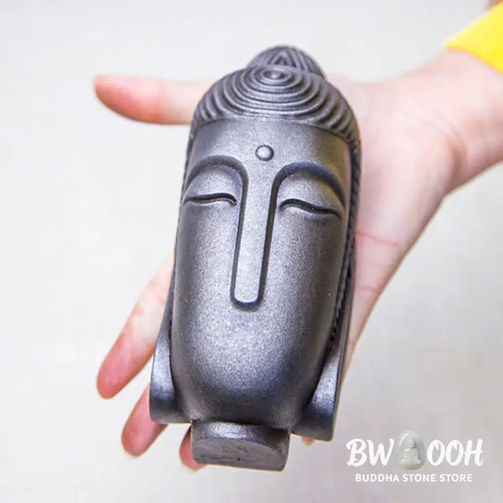BWOOOH resin Buddha statue - Closed Eyes Meditating Buddha Iron 