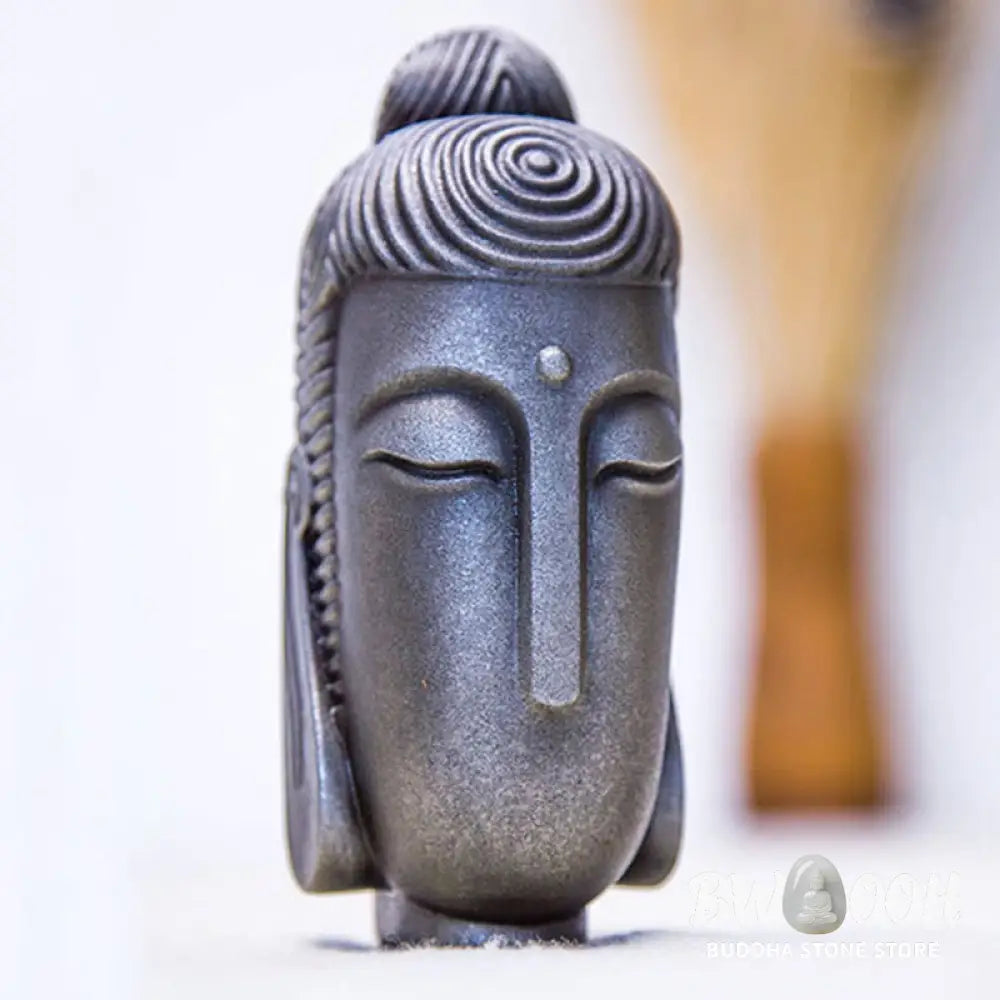 BWOOOH resin Buddha statue - Closed Eyes Meditating Buddha Iron 