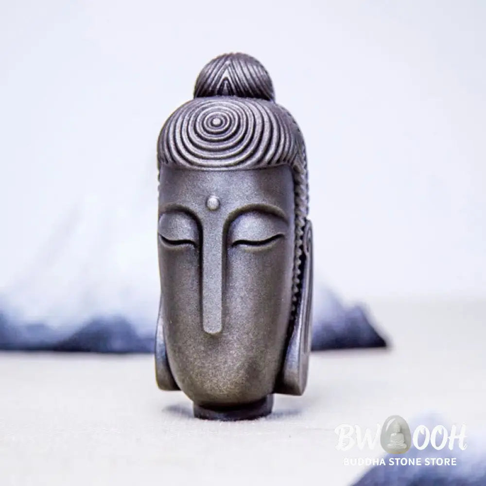 BWOOOH resin Buddha statue - Closed Eyes Meditating Buddha Iron 