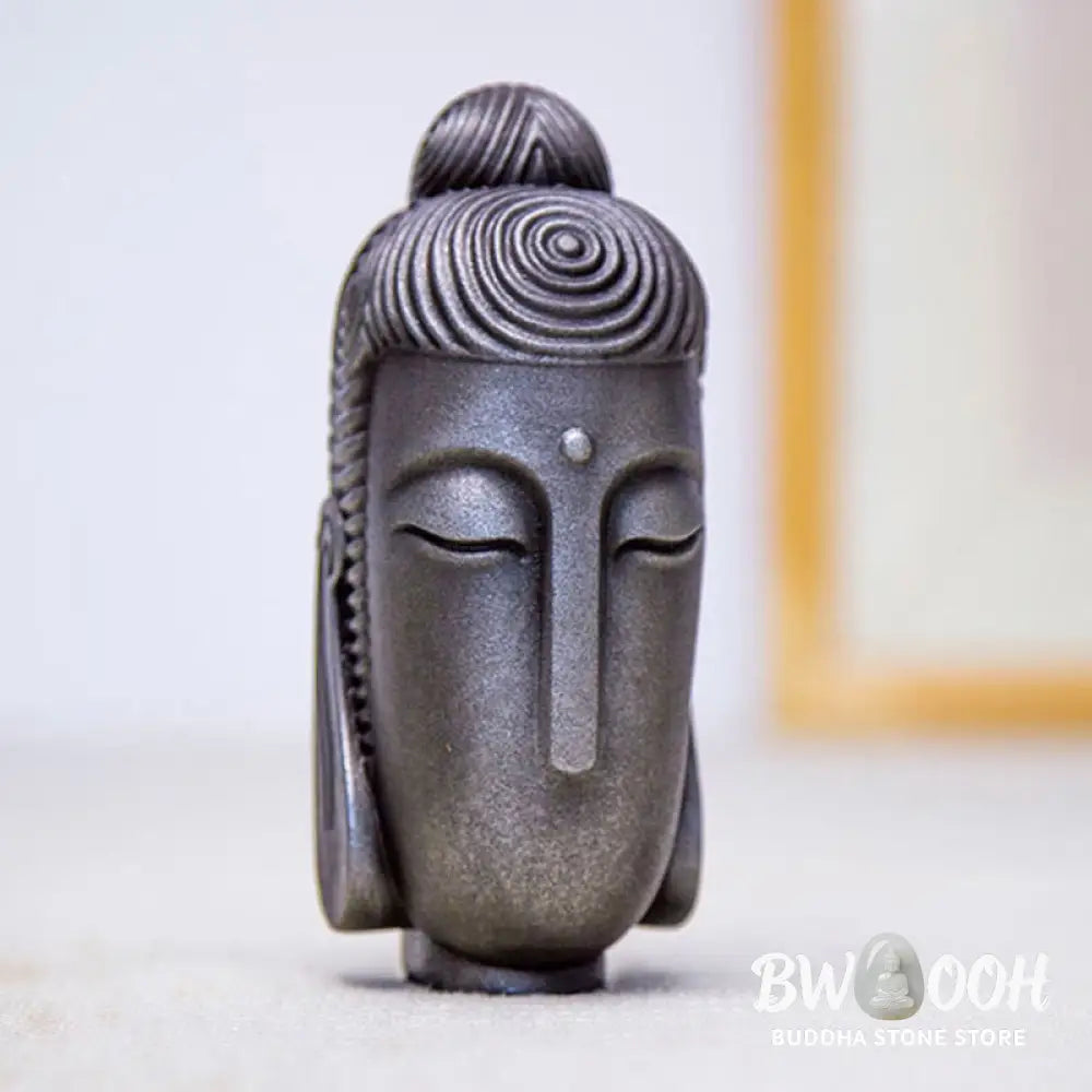 BWOOOH resin Buddha statue - Closed Eyes Meditating Buddha Iron 