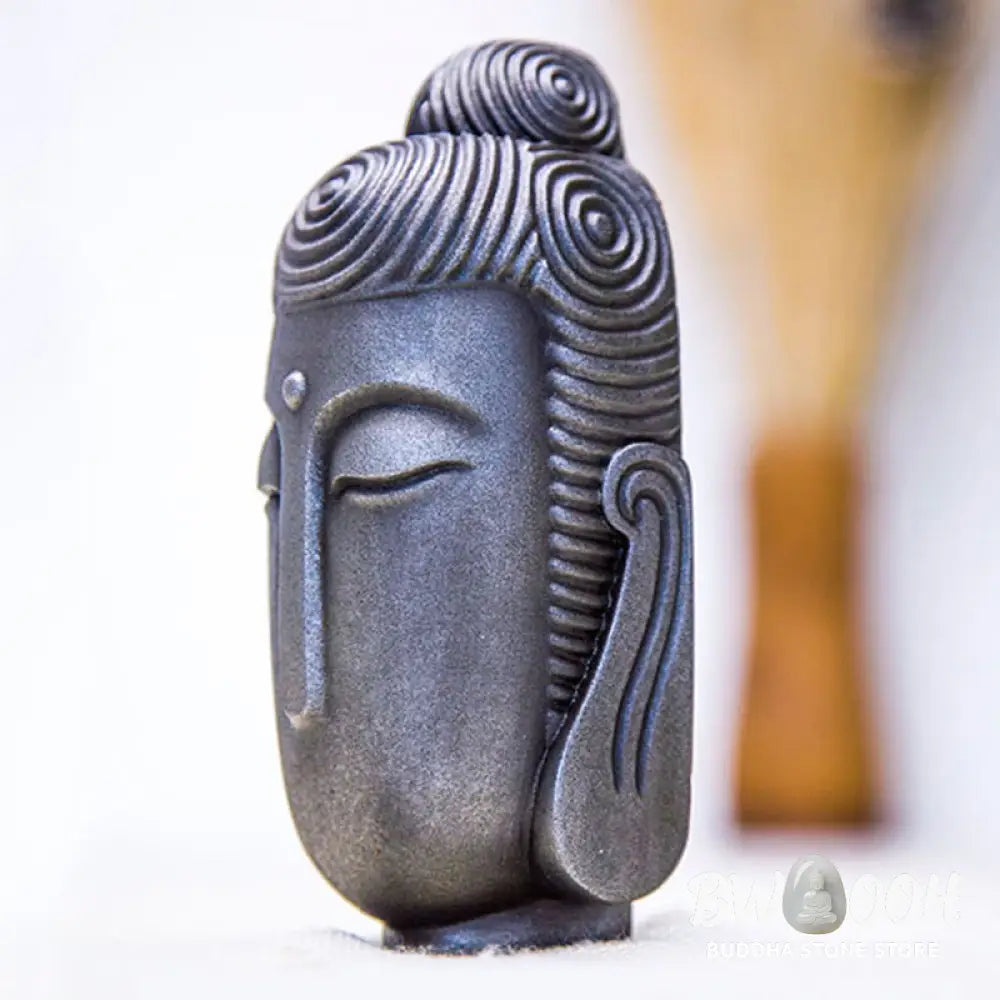 BWOOOH resin Buddha statue - Closed Eyes Meditating Buddha Iron 