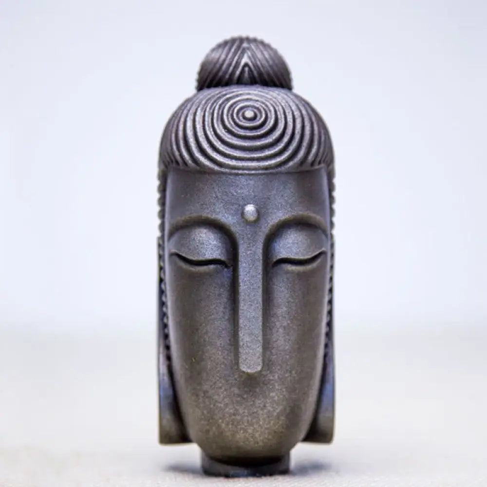 BWOOOH resin Buddha statue - Closed Eyes Meditating Buddha Iron 