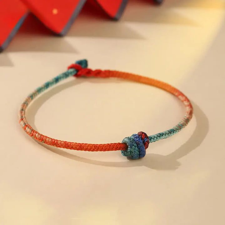 BWOOOH Colored String Hand-woven Knots Strength Bracelet