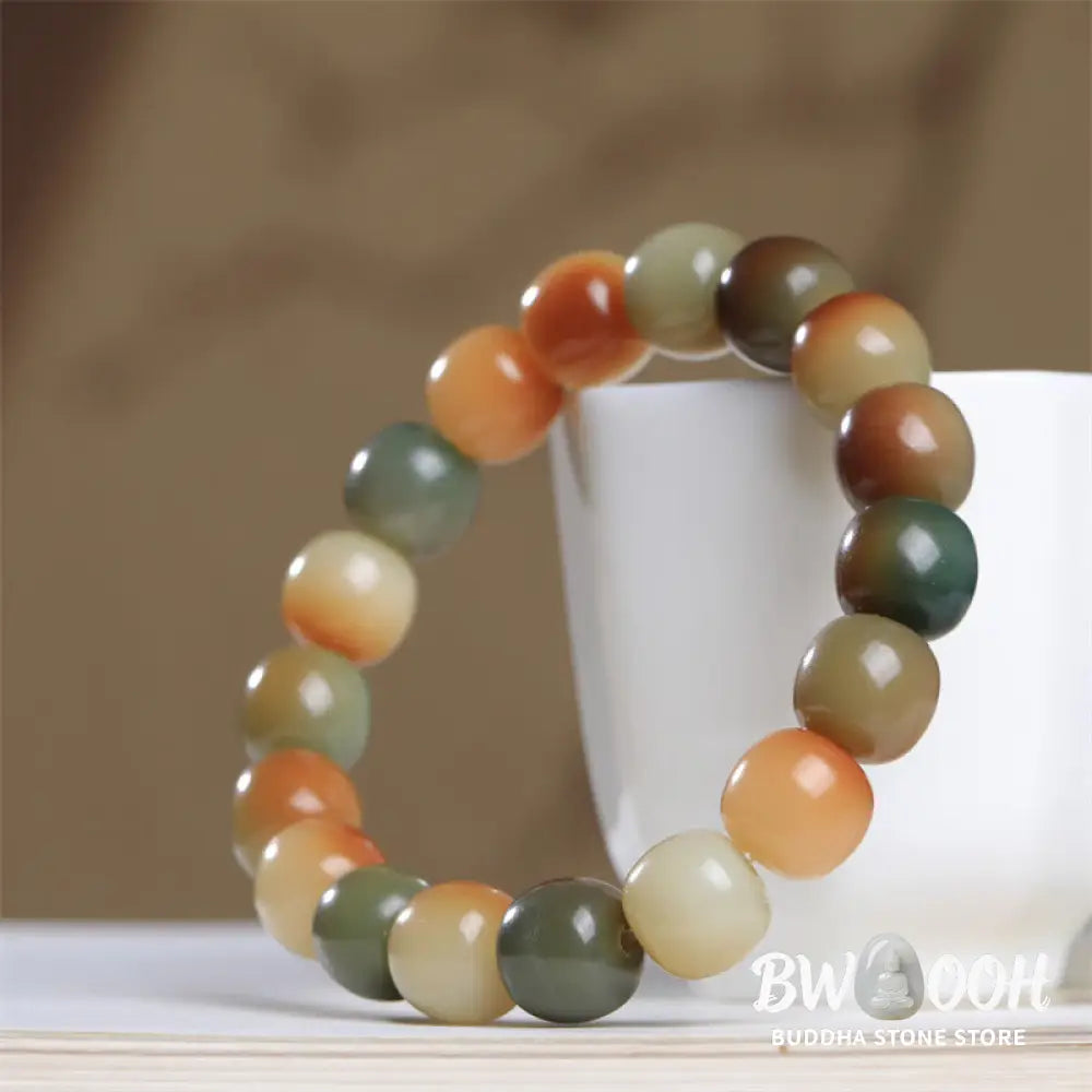 Buddha Stones Colorful Bodhi Seed Peace Wisdom Bracelet - BWOOOH - Bodhi Seed(Wisdom♥Wake Up) - Bracelet
