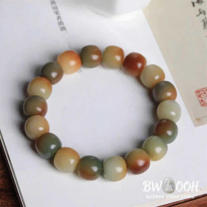 Buddha Stones Colorful Bodhi Seed Peace Wisdom Bracelet - BWOOOH - Bodhi Seed(Wisdom♥Wake Up) - Bracelet
