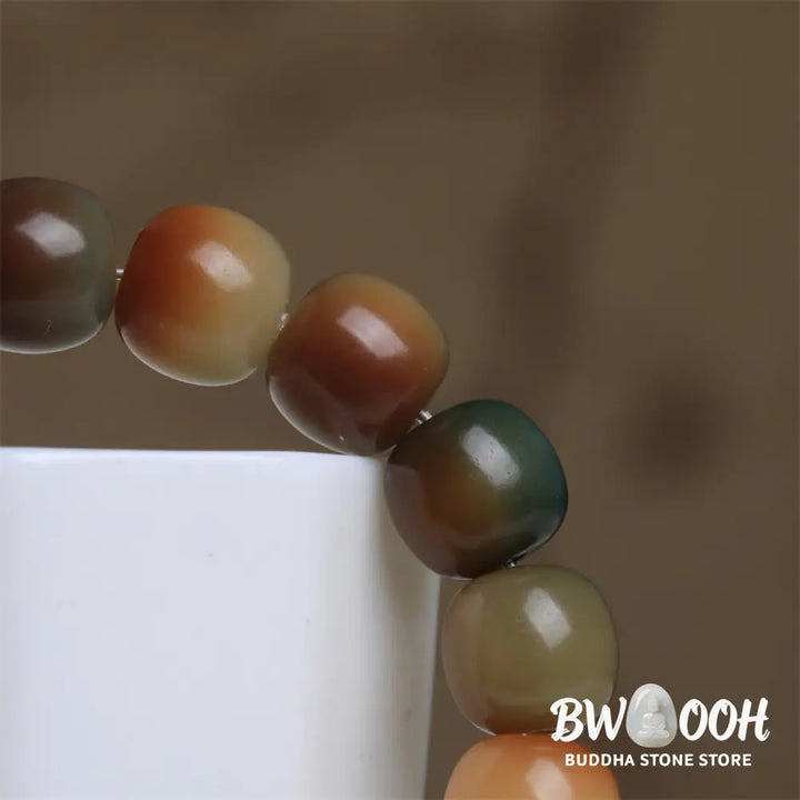 Buddha Stones Colorful Bodhi Seed Peace Wisdom Bracelet - BWOOOH - Bodhi Seed(Wisdom♥Wake Up) - Bracelet
