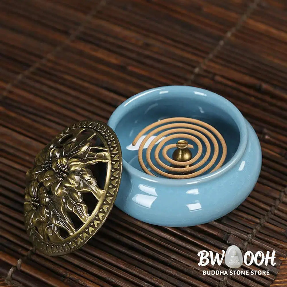 BWOOOH Colorful Ceramic Incense Burner - Incense Burner