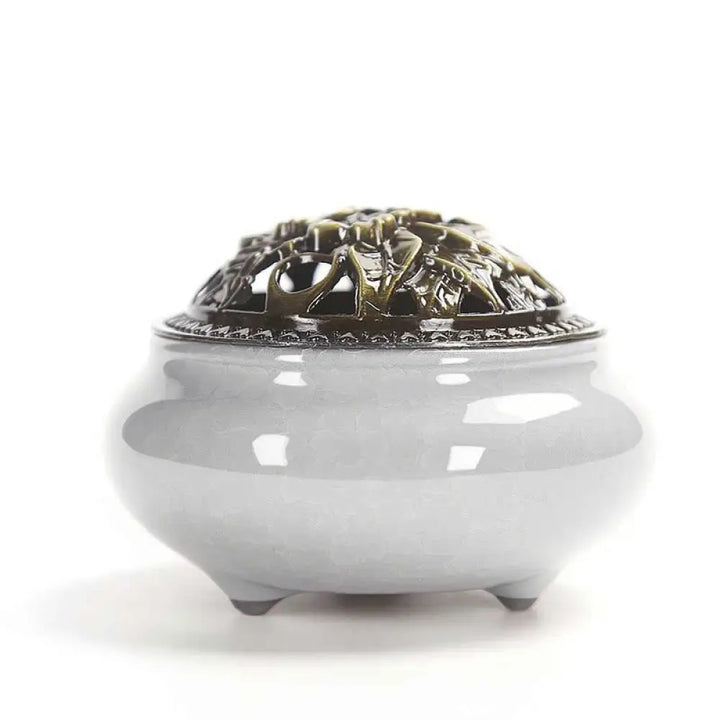 BWOOOH Colorful Ceramic Incense Burner - Grey - Incense Burner