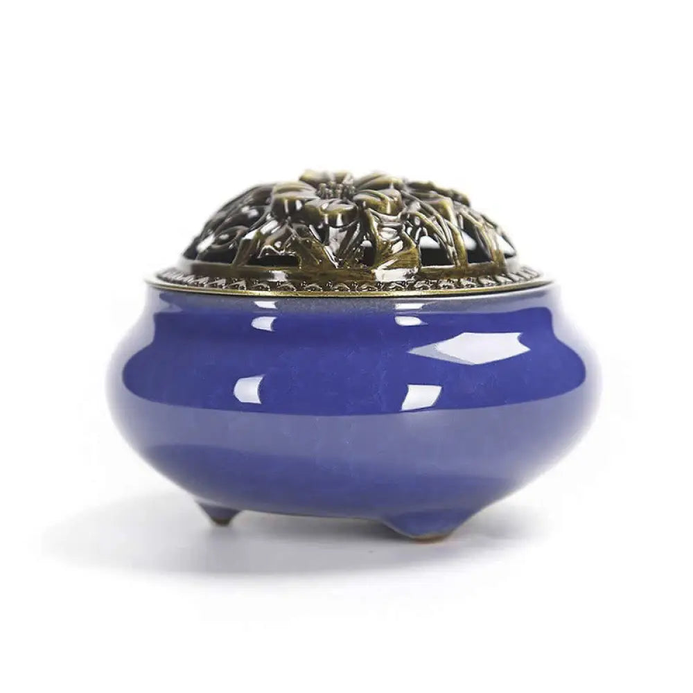 BWOOOH Colorful Ceramic Incense Burner - Royal blue - Incense Burner
