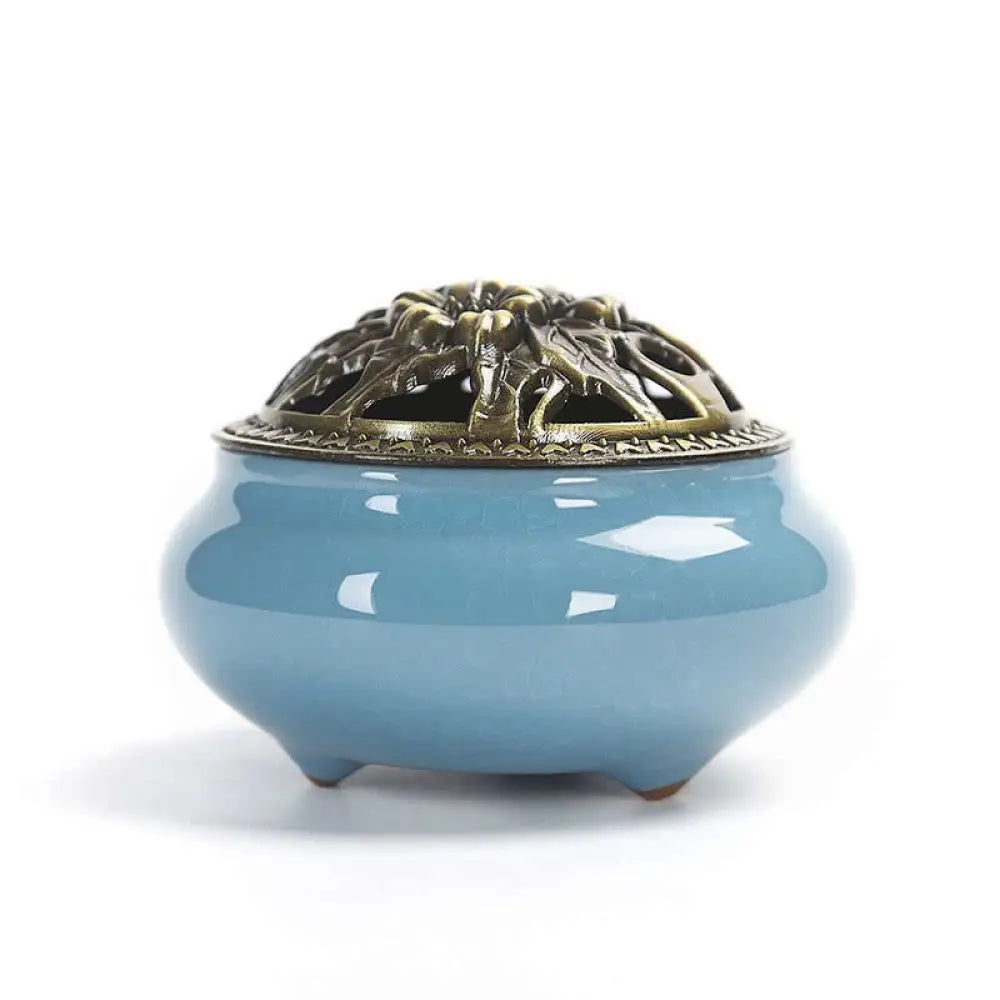 BWOOOH Colorful Ceramic Incense Burner - Skyblue - Incense Burner