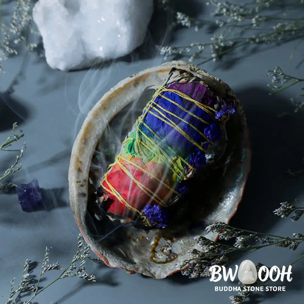 BWOOOH Colorful Daisy Red Rose Flowers Smudge Stick for Home Cleansing Incense Healing Meditation Smudge Sticks