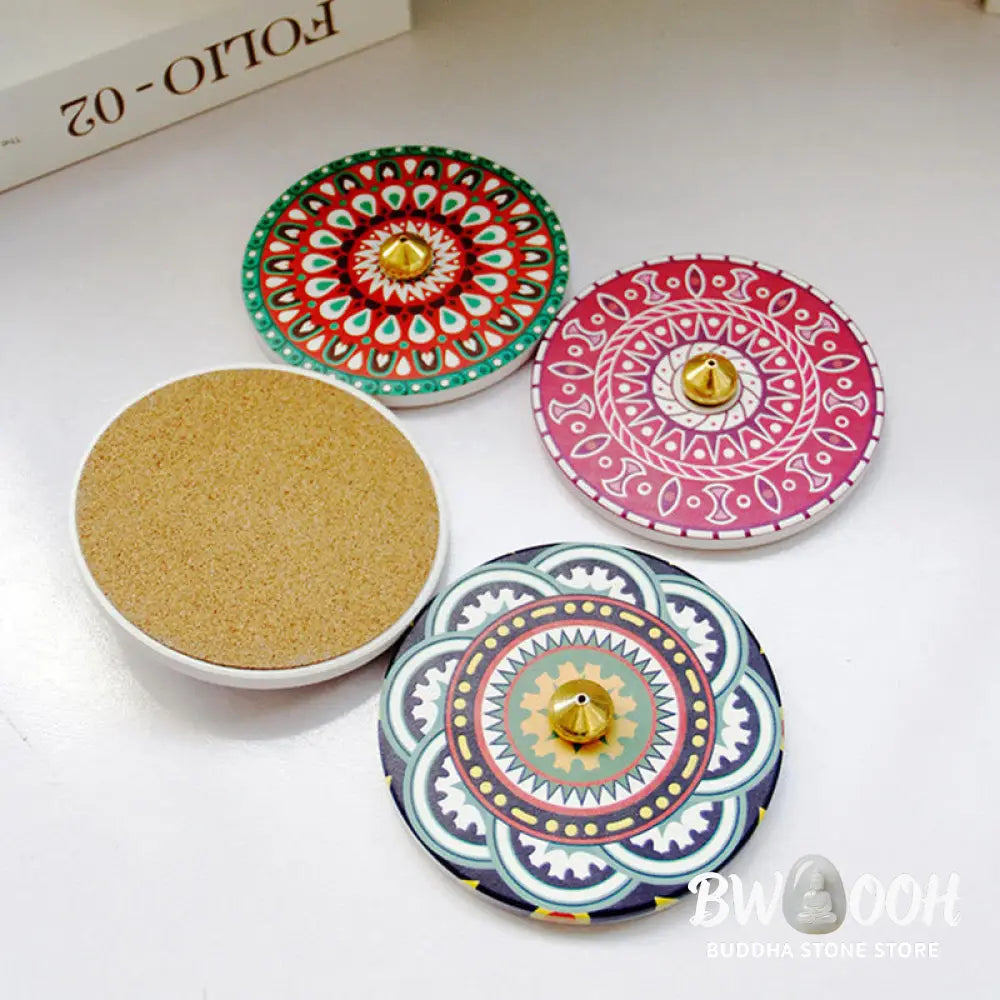 BWOOOH Colorful Pattern Ceramic Blessing Stick Incense Burner - Incense Burner