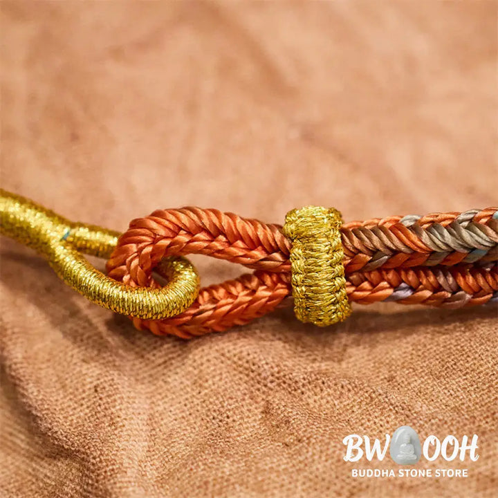 Buddha Stones Colorful Rope Eight Thread Peace Knot Luck Handmade Bracelet - BWOOOH - Bracelet
