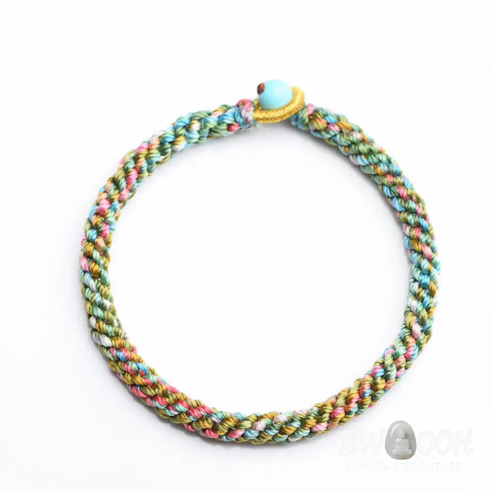 BWOOOH Colorful Rope Luck Handcrafted Braided Child Adult Bracelet - 13-14cm - Bracelet