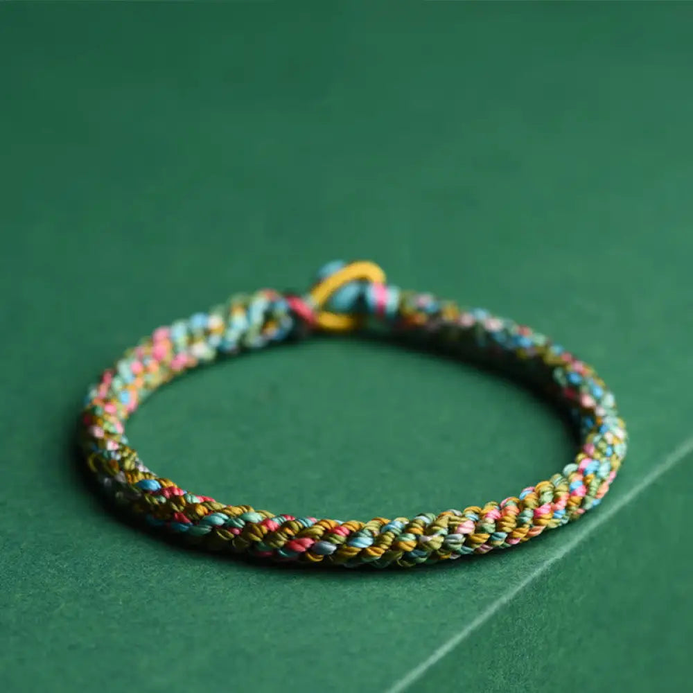 BWOOOH Colorful Rope Luck Handcrafted Braided Child Adult Bracelet - 13-14cm - Bracelet