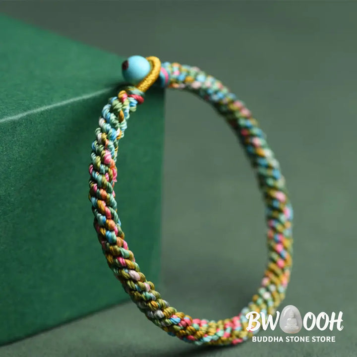 BWOOOH Colorful Rope Luck Handcrafted Braided Child Adult Bracelet - 13-14cm - Bracelet