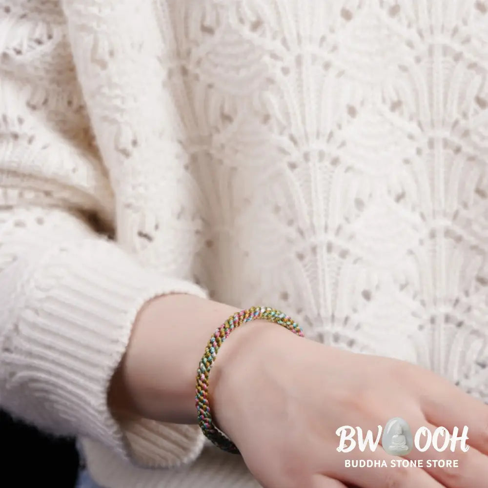 BWOOOH Colorful Rope Luck Handcrafted Braided Child Adult Bracelet - 13-14cm - Bracelet