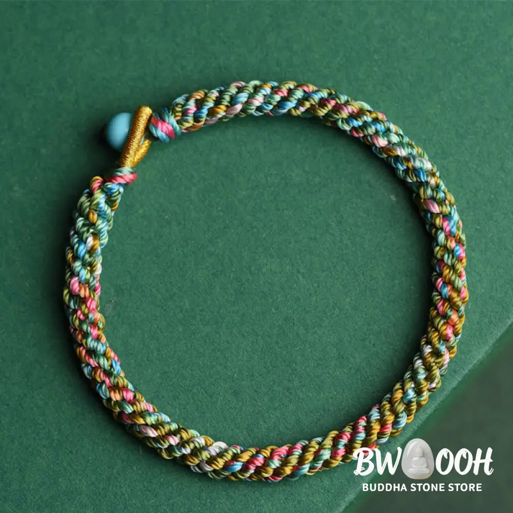 BWOOOH Colorful Rope Luck Handcrafted Braided Child Adult Bracelet - 13-14cm - Bracelet