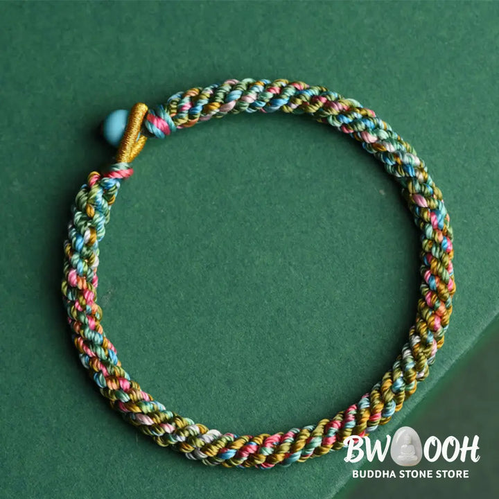 BWOOOH Colorful Rope Luck Handcrafted Braided Child Adult Bracelet - 13-14cm - Bracelet