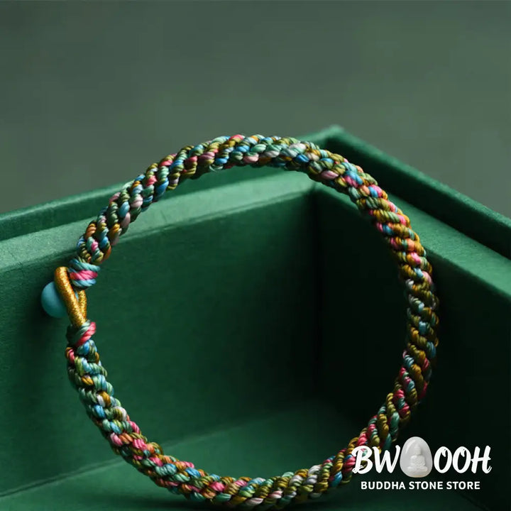 BWOOOH Colorful Rope Luck Handcrafted Braided Child Adult Bracelet - 13-14cm - Bracelet