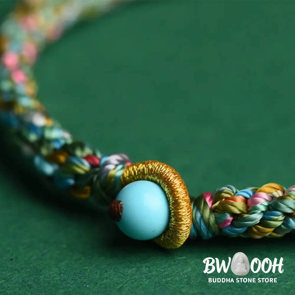 BWOOOH Colorful Rope Luck Handcrafted Braided Child Adult Bracelet - 13-14cm - Bracelet