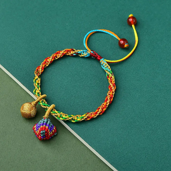 BWOOOH Colorful Rope Luck Handcrafted Zongzi Charm Bracelet - BWOOOH - Zongzi Colorful Rope / Children(Wrist