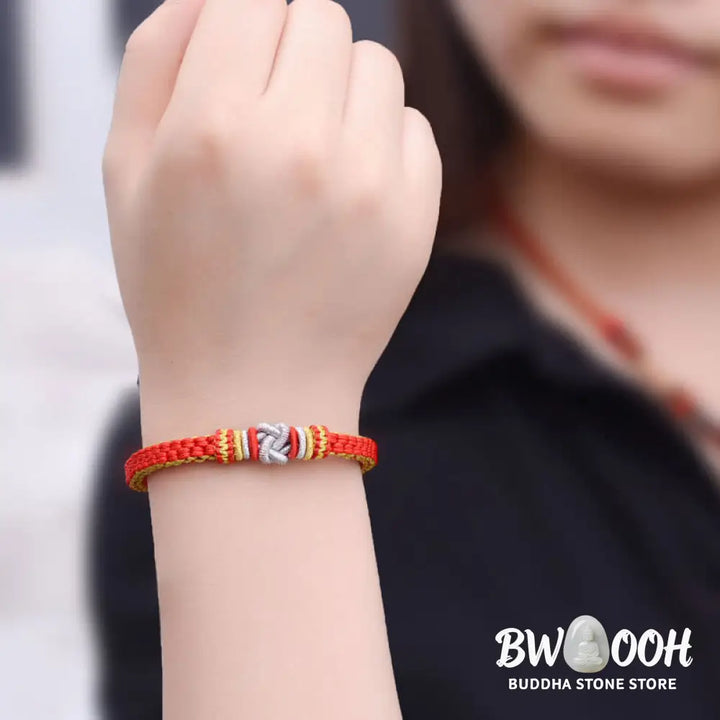 BWOOOH Colorful Rope True Love Knot Luck Handmade Bracelet | natural stone spiritual bracelet for healing and mindful living