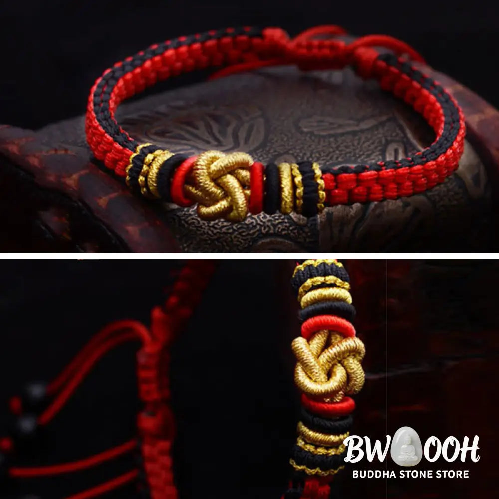 BWOOOH Colorful Rope True Love Knot Luck Handmade Bracelet | natural stone spiritual bracelet for healing and mindful living