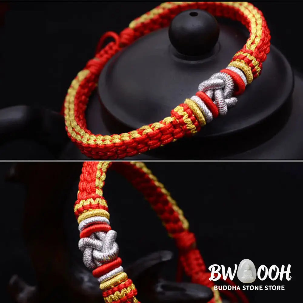 BWOOOH Colorful Rope True Love Knot Luck Handmade Bracelet | natural stone spiritual bracelet for healing and mindful living