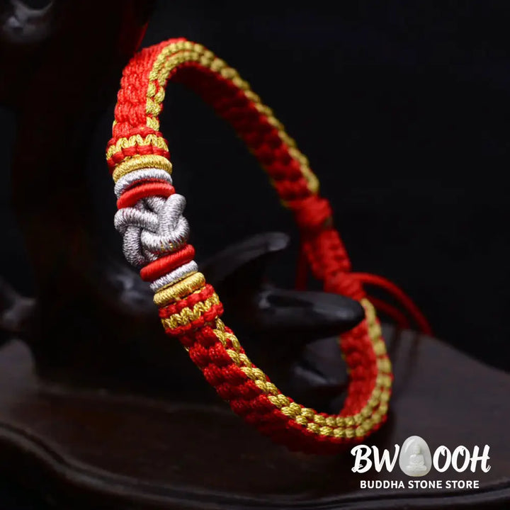 BWOOOH Colorful Rope True Love Knot Luck Handmade Bracelet | natural stone spiritual bracelet for healing and mindful living