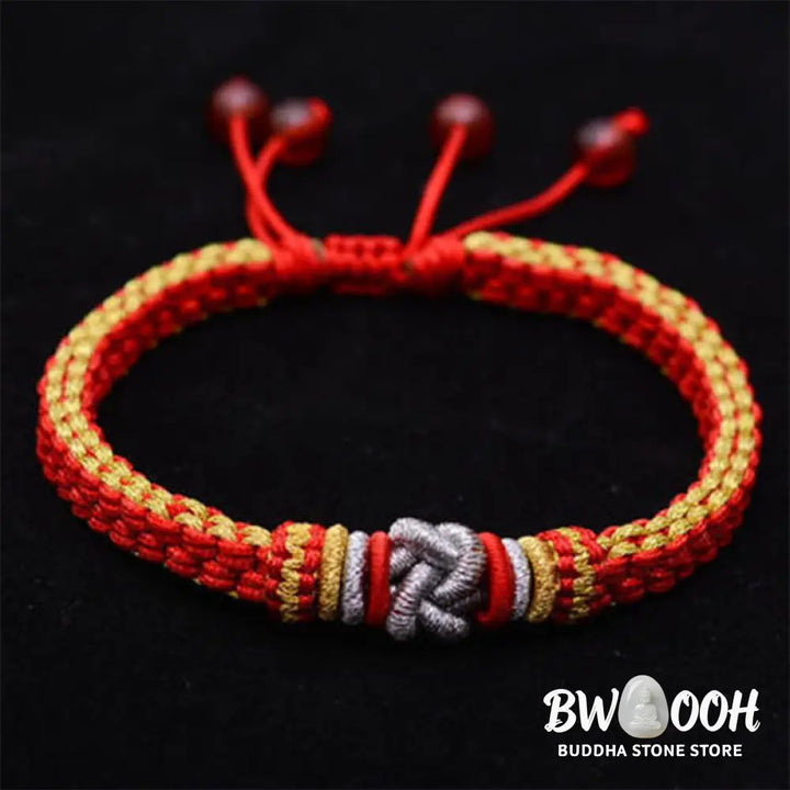 BWOOOH Colorful Rope True Love Knot Luck Handmade Bracelet | natural stone spiritual bracelet for healing and mindful living
