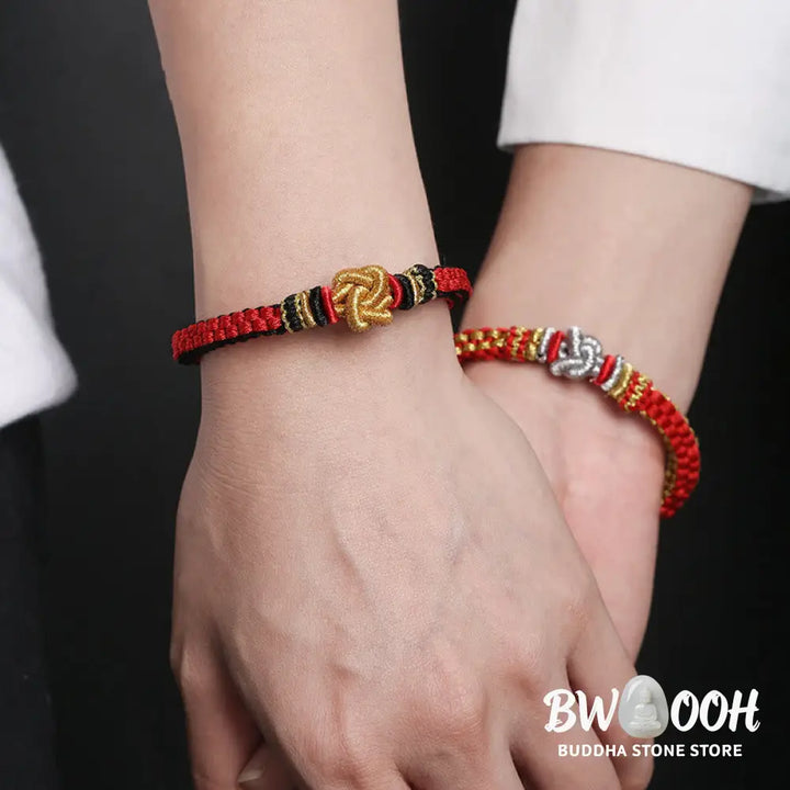 BWOOOH Colorful Rope True Love Knot Luck Handmade Bracelet | natural stone spiritual bracelet for healing and mindful living
