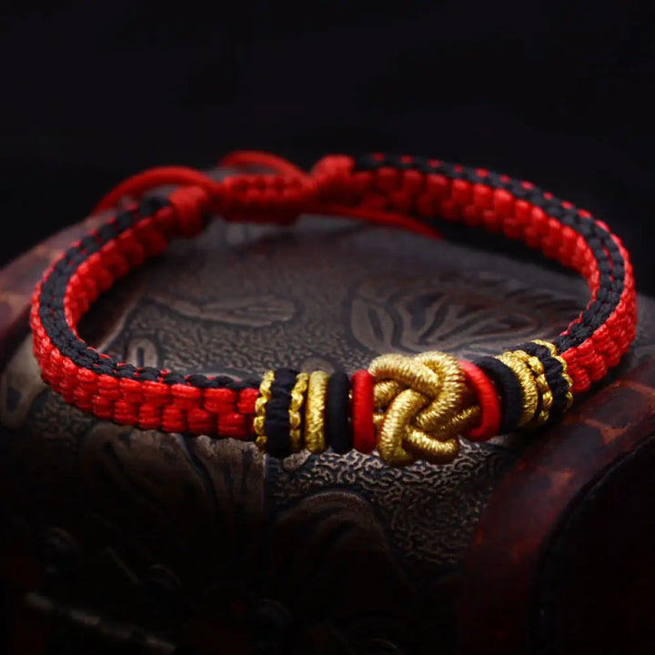 BWOOOH Colorful Rope True Love Knot Luck Handmade Bracelet | natural stone spiritual bracelet for healing and mindful living