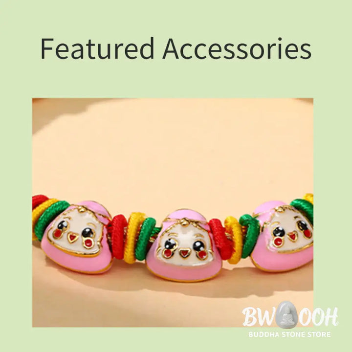 BWOOOH Colorful Rope Zongzi Pattern Luck Handmade Child Adult Bracelet | spiritual healing bracelet