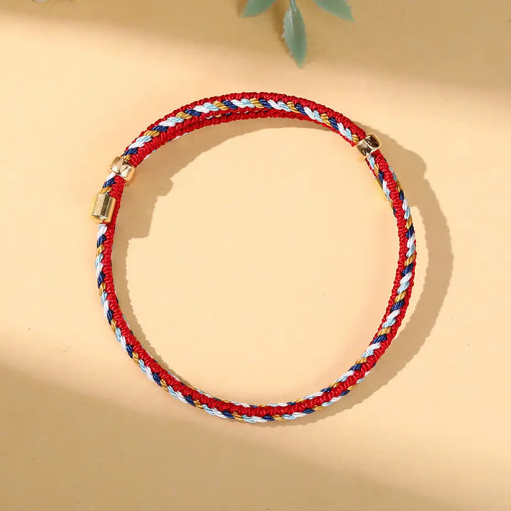 BWOOOH Colorful Rope Zongzi Pattern Luck Handmade Child Adult Bracelet - Colorful Rope(Wrist Circumference